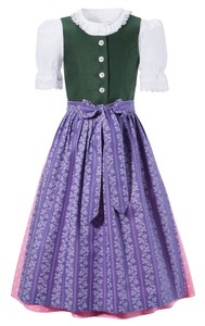 BERWIN & WOLFF, Berwin & Wolff Dirndl Kinder mit Leinenoberteil, »Aussee«, 