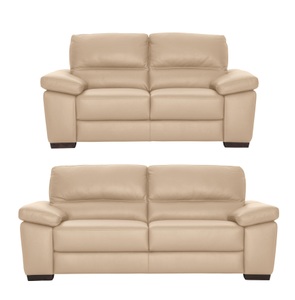 CALIA ITALIA, CALIA ITALIA Polstergarnitur »Gaia«, (Set, 2 tlg.), Ledersofa Garnitur bestehend aus 2-Sitzer und 3-Sitzer, CALIA ITALIA Polstergarnitur »Gaia, hochwertige Garnitur aus 2-Sitzer und 3-Sitzer, edles Design« Set, 2 Stk. tlg. Ledergarnitur, in zwei hochwertigen Lederqualitäten
