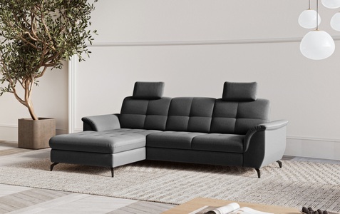 SIT&MORE, sit&more Ecksofa »Zora L-Form«, wahlweise mit Bettfunktion und Bettkasten