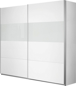 rauch ORANGE, rauch ORANGE Schwebetürenschrank »Quadra«, mit Glaselementen, rauch Schwebetürenschrank »Quadra BESTSELLER Schrank Schlafzimmerschrank in vielen Breiten«, Kleiderschrank Garderobenschrank mit Glaselementen
