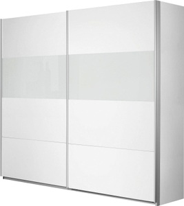 rauch ORANGE, rauch ORANGE Schwebetürenschrank »Quadra«, mit Glaselementen, rauch Schwebetürenschrank »Quadra BESTSELLER Schrank Schlafzimmerschrank in vielen Breiten«, Kleiderschrank Garderobenschrank mit Glaselementen