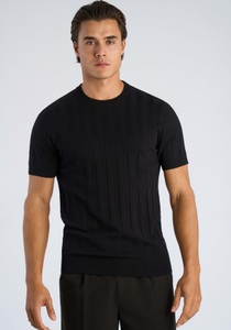LINDBERGH Kurzarmpullover mit Struktur-Muster