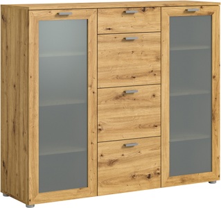 INOSIGN, INOSIGN Highboard »Onex, Breite 135 cm, mit Glastür, vielseitig einsetzbar«, in verschiedenen Farben, Kommode, Schrank, Anrichte, INOSIGN Highboard »Onex, Breite 135 cm, mit Glastür, vielseitig einsetzbar«, in verschiedenen Farben, Kommode, Schrank, Anrichte