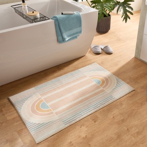 Gino Falcone Badematte »Ariella GF-143«, rutschhemmend beschichtet, fussbodenheizungsgeeignet, Badteppich, bedruckt, modernes Design, weich & kuschelig