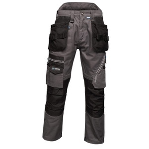 Regatta, Regatta Outdoorhose »Herren Premium Arbeitshose Execute mit Holster«, Regatta - Premium Arbeitshose Execute mit Holster, W54, Eisen