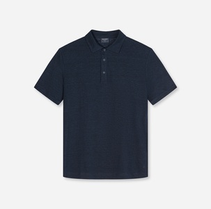 OLYMP Poloshirt aus hochwertigem Leinen, unifarben