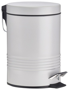 Zeller Present, ZELLER Tret-Abfalleimer »Metall«, 3 Liter Fassungsvermögen, ZPR 18789 Treteimer Grau