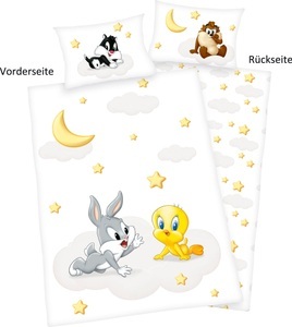 HERDING, Herding Renforcé Kinder-Wendebettwäsche Looney Tunes, LOONEY TUNES Babybettwäsche »Looney Tunes« 2 Stk. tlg. mit liebevollem Motiv