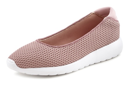 Lascana, LASCANA Ballerina, LASCANA Ballerina, Sneaker Slip-In in superleichter Mesh-Optik