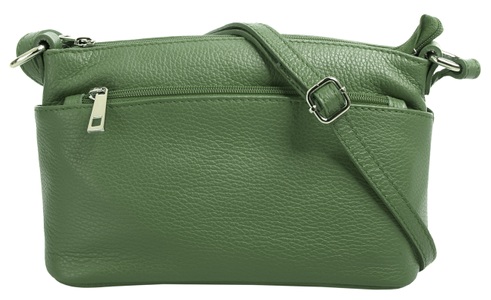CLUTY, Cluty Umhängetasche, Cluty Umhängetasche, echt Leder, Made in Italy