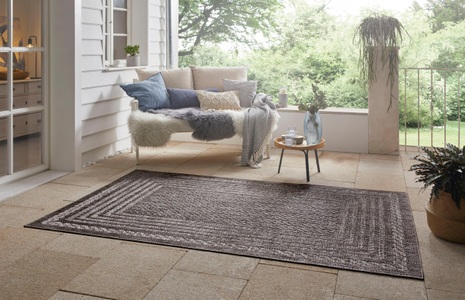 BOUGARI, Teppich, »Limonero«, bougari, rechteckig, Höhe 6 mm, maschinell gewebt, NORTHRUGS Teppich »Limonero«, rechteckig, 6 mm Höhe, In-& Outdoor, Flachgewebe, Sisal Optik, Skandi, Garten, Wohnzimmer