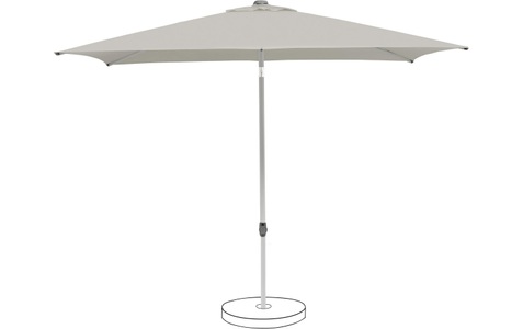 Suncomfort by Glatz, Suncomfort by Glatz POP UP Light gray 250 x 200 cm Mittelstockschirm, Sonnenschirm Pop up Grau Stoff/Metall 200 cm 250 cm