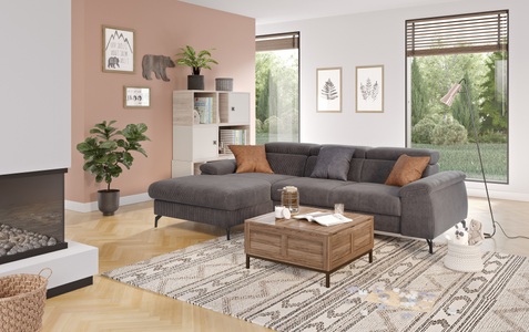 Cotta, COTTA Ecksofa »Kitty L-Form«, Modern, L-Form, Bodenfreiheit 12,5 cm, COTTA Ecksofa »Kitty L-Form, B: 242 cm« mit Kopfteilverstellung, optional Bettfunktion & Bettkasten