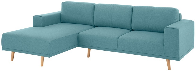 HOME AFFAIRE, Home affaire Ecksofa »Lasse«, im scandinavischen Stil mit Holzfüssen, Home affaire Ecksofa »Lasse L-Form« im scandinavischen Stil mit Holzfüssen