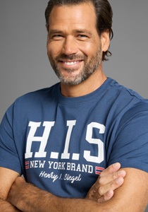 H.I.S T-Shirt, mit trendigem Markenlogo im Collage-Look