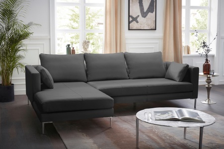 Alte Gerberei, Alte Gerberei Ecksofa »Marinus«, mit schmalen Lehnen, inklusive Rückenkissen & Armlehnkissen, Alte Gerberei Ecksofa »Marinus, L-Form«, inkl. Rückenkissen, Ottomane wahlweise rechts oder links
