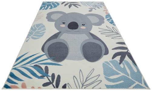 Hanse Home, HANSE Home Teppich »Coala«, rechteckig, 0,9 mm Höhe, Weicher Flor, Schaldämmende Spielunterlage, Kinderzimmer, Strassen Design, Kurzflor, Robust, pflegeleicht, HANSE Home Teppich »Coala«, rechteckig, 0,9 mm Höhe, Kinderteppich, Spielteppich, Spielunterlage, Koala, Kinderzimmer