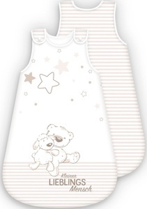 HERDING, Herding Premium-Schlafsack Kleiner Lieblingsmensch - beige - Gr.90 cm, Baby Best Babyschlafsack »Lieblingsmensch«