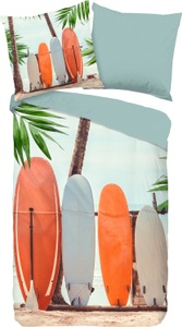 Good Morning, Good Morning Bettwäsche-Set SURF 155x220 cm Mehrfarbig, 