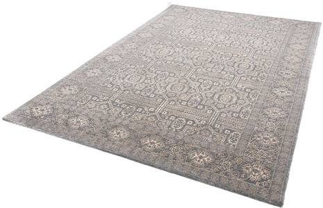 MorgenLand, morgenland Designteppich »Designer - 242 x 162 cm - grau«, rechteckig, 8 mm Höhe, Wohnzimmer, Handgeknüpft, Einzelstück mit Zertifikat, morgenland Designteppich »Designer - 242 x 162 cm - grau«, rechteckig, 8 mm Höhe, Wohnzimmer, Handgeknüpft, Einzelstück mit Zertifikat