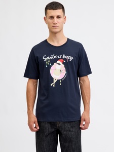 Jack & Jones Rundhalsshirt »JJCHRISTMAS TEE SS CREW NECK XMAS«