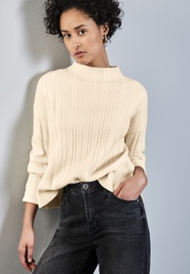 STREET ONE Strickpullover, mit Rippstruktur