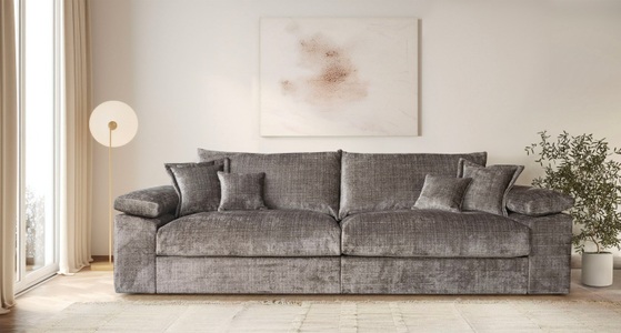 HOME AFFAIRE, Home affaire Big-Sofa »Soft&Cosy XXL, B: 303 cm« Mega-Sofa, Cord oder Chenille-Struktur, mit Federkern & 4 Zierkissen, Home affaire Big-Sofa »Soft&Cosy XXL, B: 303 cm - OTTO. Verlässliche Qualität.« Mega-Sofa, Cord oder Chenille-Struktur, mit Federkern & 4 Zierkissen