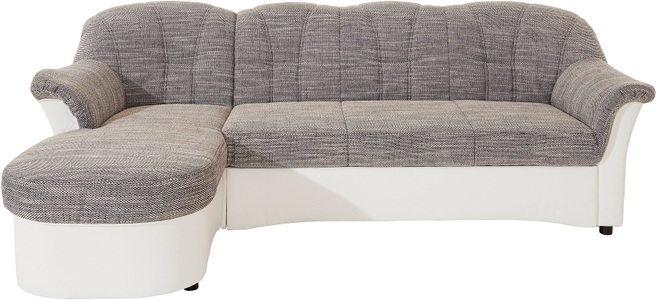 DOMO collection, DOMO collection Ecksofa, DOMO collection Ecksofa »Flores Schlafsofa, B/T/H: 233/142/86 cm, L-Form«, wahlweise mit Bettfunktion, wahlweise mit Federkern, auch in Leder