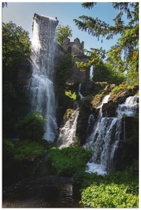 Artland, Artland Wandbild »Wasserfall bei Wasserspielen in Kassel«, Artland Leinwandbild »Wasserfall bei Wasserspielen in Kassel«, Gewässer, (1 St.), auf Keilrahmen gespannt