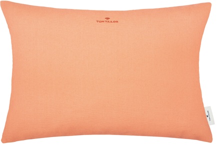 Tom Tailor, TOM TAILOR Kissenhülle »Dove Signature«, (1 St.), Zierkissenbezug Dove Signature Orange Baumwolle/Polyester 40 cm 60 cm