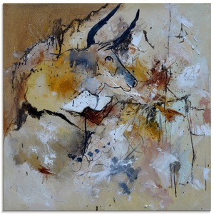 Artland, Artland Glasbild »Abstrakt Stier«, Artland Glasbild »Abstrakt Stier«, Wildtiere, (1 St.), in verschiedenen Grössen