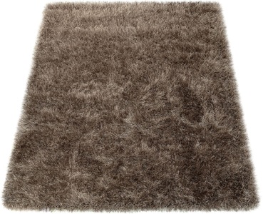 PACO HOME, Hochflor-Teppich, »Glamour 300«, Paco Home, rechteckig, Höhe 70 mm, maschinell gewebt, Paco Home Hochflor-Teppich »Glamour 300«, rechteckig, 70 mm Höhe, Uni Farben, mit weichem Glanz Garn, auch als Läufer erhältlich