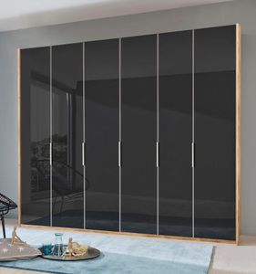 fresh to go, Fresh To Go Kleiderschrank »Level«, mit Glastüren, Wimex Kleiderschrank »Level by fresh to go«, Türen vollflächig mit farbigem Glas