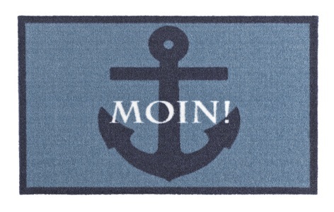 Zala Living, Fussmatte, Zala Living, »Moin«, Höhe 7 mm, rutschhemmend beschichtet, getuftet, HANSE Home Fussmatte »Moin, Türmatte«, rechteckig, 7 mm Höhe, Waschbar, Schmutzfangmatte, Outdoor, Innen, Rutschfest, Wetterfest