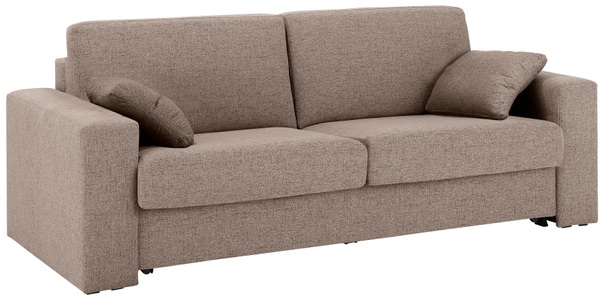 HOME AFFAIRE, Home affaire Schlafsofa »Roma«, Dauerschlaffunktion, mit Unterfederung, Lattenrost und echter Matratze. Zum Ausfalten in hoher Qualität, in 2 Breiten, Home affaire Schlafsofa »Roma Matratzenhöhe 14 cm«, Dauerschlaffunktion, mit Unterfederung, Lattenrost, Matratze