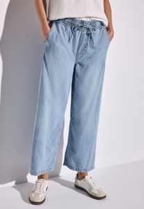 STREET ONE, STREET ONE Weite Jeans mit elastischem Bund und Tunnelzug