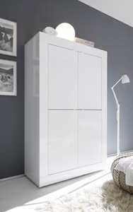 LC, LC Highboard »Basic«, Höhe 162 cm, INOSIGN Highboard »Basic Höhe 162 cm, Breite 102 cm, Kommode 4 Türen, Hochkommode«, Metallgriff, moderne Rahmenoptik, viel Stauraum, Farbauswahl