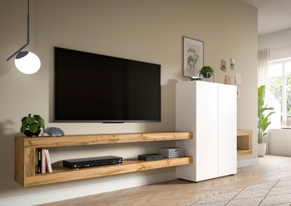 INOSIGN, INOSIGN Wohnwand »Zolder, Breite 270 cm, push-to-open, 2 Türen, 2 Einlegeböden,«, (2 St.), 2 offene Fächer, TV-Wand, Media-Möbel, TV-Möbel, Wohnzimmermöbel, INOSIGN Wohnwand »Zolder, Breite 270 cm, push-to-open, 2 Türen, 2 Einlegeböden,«, (2 St.), 2 offene Fächer, TV-Wand, Media-Möbel, TV-Möbel, Wohnzimmermöbel