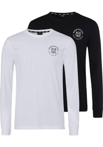 H.I.S Langarmshirt, (Packung, 2 tlg., 2er-Pack)