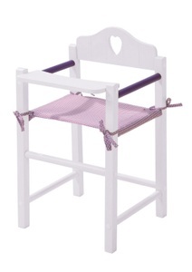Roba, Roba Puppenhochstuhl 'Fienchen', roba® Puppenhochstuhl »Fienchen - Weiss-Lila«