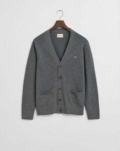 Gant Strickjacke »CASUAL COTTON«, V-Ausschnitt, regular fit, Taschen