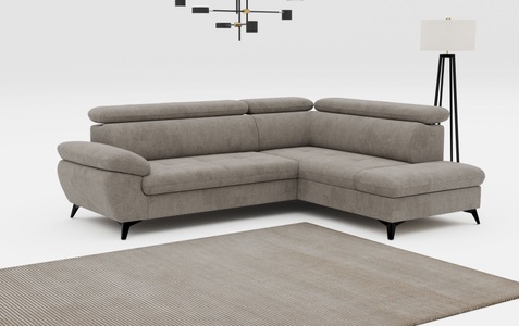 COTTA Ecksofa »Hudson L-Form«, mit Kopfteilverstellung, wahlweise mit Bettfunktion & Bettkasten