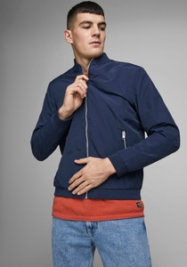 JACK & JONES, Jack & Jones Essentials zip through bomber jacket in navy