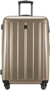 Hauptstadtkoffer, Hauptstadtkoffer Hartschalen-Trolley ´´Kotti Glanz´´, 4 Rollen, Kotti - Handgepäck Hartschalen-Trolley S mit TSA in Gold-Champagner glänzend