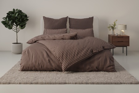 Bruno Banani Bettwäsche »Jassen«, moderne Bettwäsche aus Baumwolle, Bettwäsche mit Streifen-Design