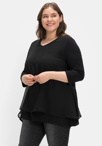 Sheego 3/4-Arm-Shirt »3/4-Arm-Shirt«, (1 tlg.)