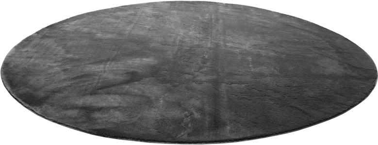 Homie Living, Homie Living Teppich »Lago«, rund, 19 mm Höhe, Homie Living Teppich »Lago«, rund, 19 mm Höhe, Kurzflor, Uni Farben, ideal im Wohnzimmer & Schlafzimmer