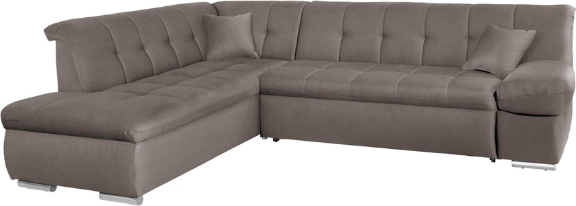 DOMO collection, DOMO collection Ecksofa, DOMO collection Ecksofa »Mona L-Form bequem und komfortabel, Breite 271cm, L-Form« wahlweise mit Bett- und Armlehnfunktion