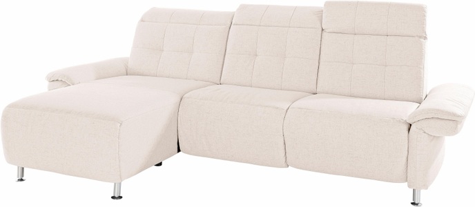 PLACES OF STYLE, Places of Style Ecksofa »Manhattan«, 2 Sitze mit elektrischer Relaxfunktion, verstellbare Armlehnen, Home affaire Ecksofa »Manhattan L-Form« 2 Sitze mit elektrischer Relaxfunktion, verstellbare Armlehnen