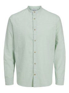 Jack & Jones Langarmhemd »JJESUMMER BAND SHIRT LS SN«, mit Bandkragen